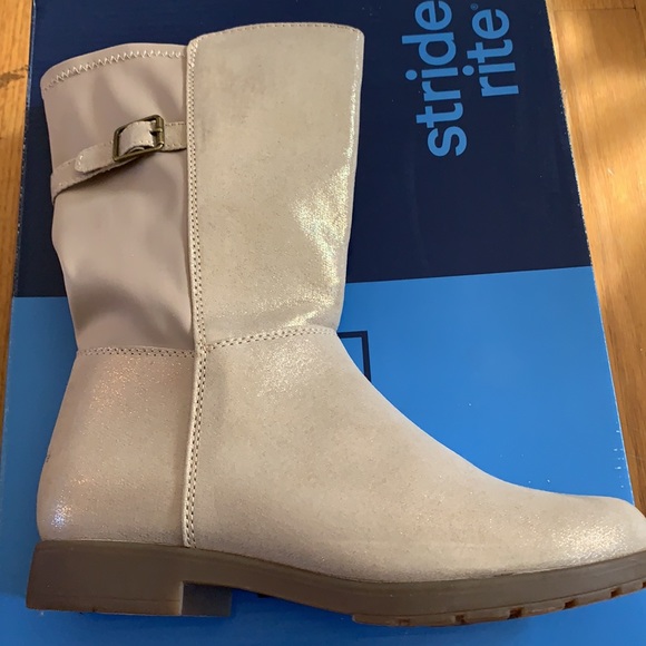 Stride Rite Willow Gold 3.5 W EUC youth boots excellent condition - Picture 5 of 7